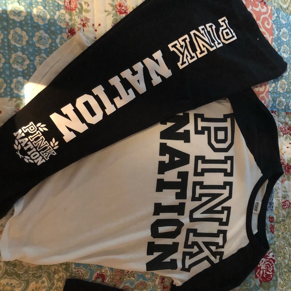 Pink nation outfit good used condition